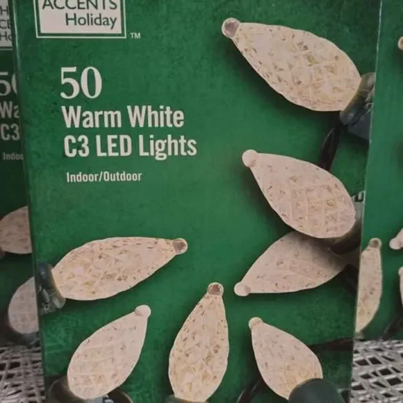 2 Boxes 50 C3 warm white Christmas lights. - Picture 2 of 4